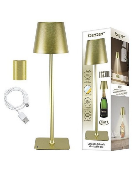 Lampada da tavolo ricaricabile 2 in 1